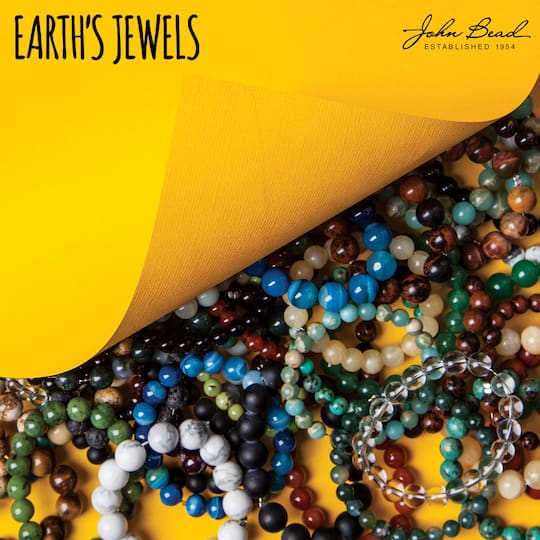 John Bead Earth's Jewels Natural Stone Round Beads